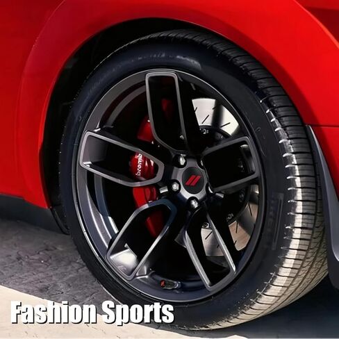 4PCS Wheel Center caps with Same Pattern tire Valve caps Cover Original Vehicle Replacement 2.5in/63mm Compatible with Challenger Charger Durango Accessories and More (Black Red) in Kuwait