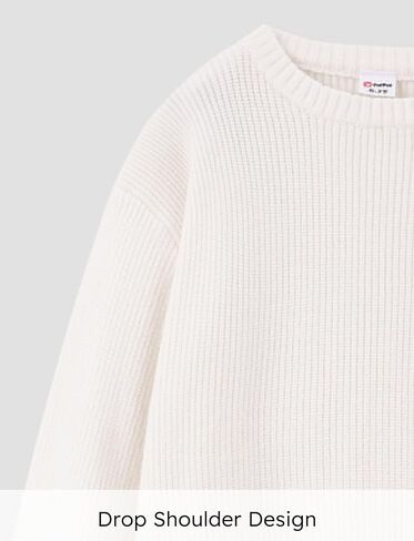 PATPAT Girls Sweaters Crewneck Knit Sweater Long Sleeve Top Clothes for Teen Girls in Saudi Arabia