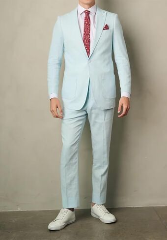 Boys Linen Suits Casual 2 Piece Summer Beach Wedding Tuxedo Suit for Boy Ring Bearer Outfit in Saudi Arabia
