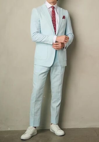 Boys Linen Suits Casual 2 Piece Summer Beach Wedding Tuxedo Suit for Boy Ring Bearer Outfit in Saudi Arabia