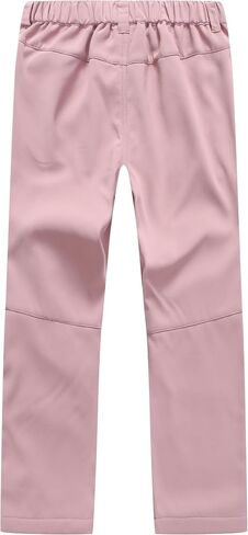 Girls Winter Outdoor Skiing Pants Kids Warm Fleece Lined Softshell Trousers Waterproof Hiking Pants in Saudi Arabia