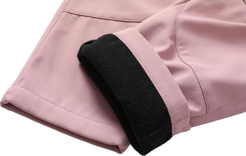 Girls Winter Outdoor Skiing Pants Kids Warm Fleece Lined Softshell Trousers Waterproof Hiking Pants in Saudi Arabia
