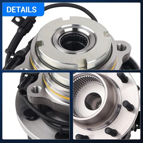 Autoround 515025 4x4 Front Wheel Hub and Bearing Assembly Replacement for 1999-2004 Ford F-250 F-350 F-450 F-550 Super Duty 8 Lug DRW w/ABS in Saudi Arabia