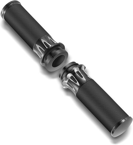 Motorcycle Handlebar Grips 1" Black Street Glide Flhx Handgrip for Harley Davidson Touring Glides Electronic Throttle Grips 2008-2023 CNC Edge Cut in Saudi Arabia