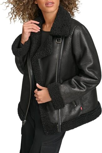 حذاء Levi's Shearling Moto النسائي in Saudi Arabia