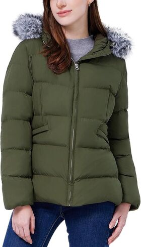 WULFUL Women's Winter Coats Warm Lightweight Thicken Puffer Jackets with Faux-Fur Hood in Kuwait