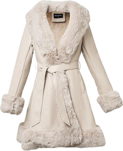 Winter Faux Fur Coats for Women,Faux Fur Leather Jacket Women in Saudi Arabia
