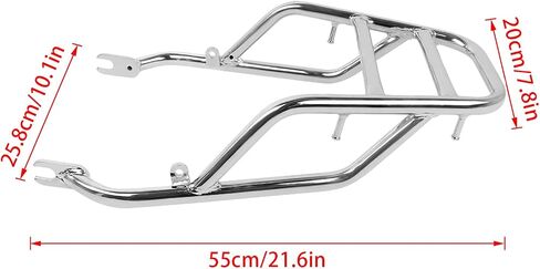 CHIFUN رف أمتعة الخلفي رف البضائع استبدال لكاواساكي W400 W650 W800 2011-2022 الكروم الصلب دراجة نارية الأمتعة الرف قوس in Saudi Arabia