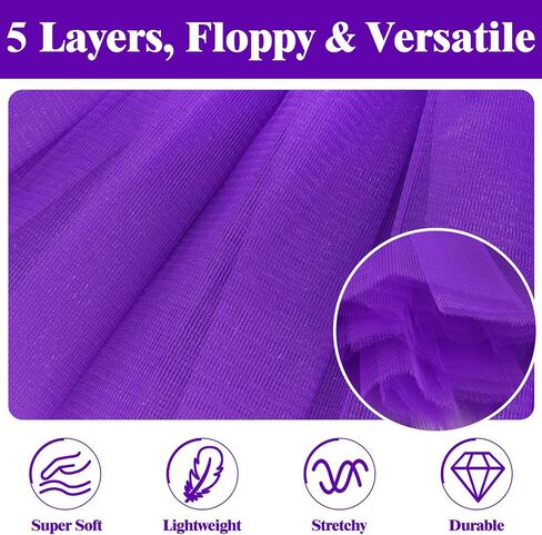 Sarfel Tutu for Women Adults 5 Layerd Tutu Skirts for Women Fluffy Halloween Tutu Adult Tutus Womens Tulle Skirts 80s Tutu in Kuwait