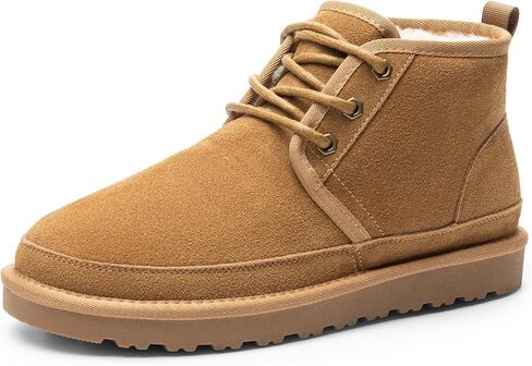 Bruno Marc Men's Winter Snow Boots FuzzyGo Cozy Suede Leather Cold Weather Warm Outdoor Casual Ankle Boots in Saudi Arabia