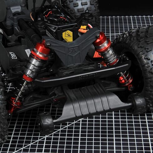 RCAWD Heavy-Duty Full Metal Front and Rear Shock Absorbers for ARRMA 1/10 GORGON 4X2(Red) in Saudi Arabia