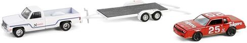 Collectibles Greenlight 31170-B Racing Hitch & Tow Series 5 1986 Chevy C30 Custom Deluxe and 1986 Tim Richmond Monte Carlo SS #25 with Flatbed Trailer 1/64 Scale in Saudi Arabia