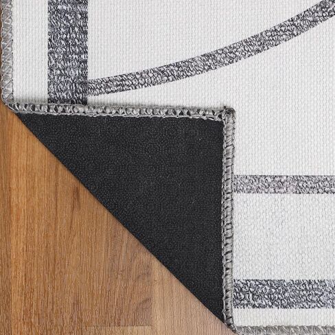 Superior Indoor Area Rug, Felt Dot Backing, for Kids or Pets, Nursery, Playroom, Bedroom, Day Care, School, Floor Cover, Path Road Non-Slip Kids Rug, 2' x 3', Ivory in Saudi Arabia