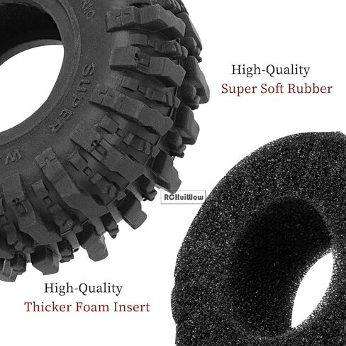 1.0 Beadlock RC Wheels and Tires for 1/18 Trx4m 1/24 Axia1 SCX24 FCX24,1.0" Beadlock Wheels 1.0 Beadlock Tires Soft Rubber RC Tires,Style A in Kuwait