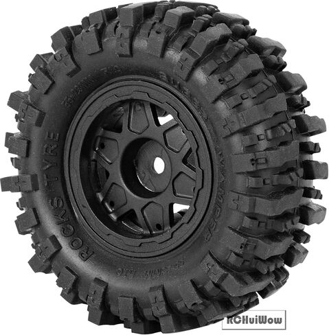 1.0 Beadlock RC Wheels and Tires for 1/18 Trx4m 1/24 Axia1 SCX24 FCX24,1.0" Beadlock Wheels 1.0 Beadlock Tires Soft Rubber RC Tires,Style A in Kuwait