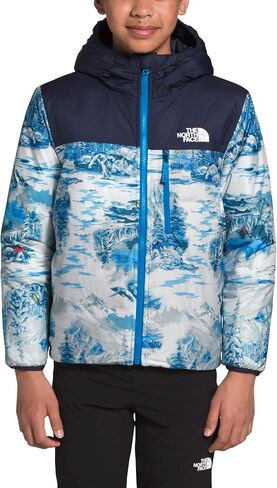 THE NORTH FACE Boy's Reversible Perrito Jacket (Little Kids/Big Kids) Clear Lake Blue LG (14-16 Big Kids) in Saudi Arabia