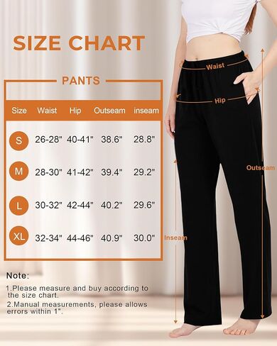 سروال بيجاما نسائي رائع من الخيزران سروال Pj غير رسمي مع جيوب مريح صالة النوم قيعان تجريب اليوغا Sweatpants in Kuwait