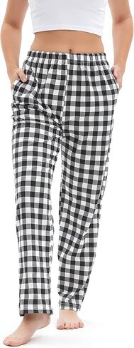 Womens Pajama Bottoms Pants Soft Cotton Sleep Lounge Pants Women's Elatic Waist Pajama Pants in Kuwait