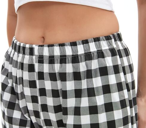 Womens Pajama Bottoms Pants Soft Cotton Sleep Lounge Pants Women's Elatic Waist Pajama Pants in Kuwait