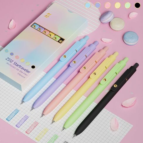 6 قطع من الأقلام الملونة، أقلام حبر ملونة مقاس 0.5 مم، أقلام جل حبر ملونة ذات نقاط دقيقة، أقلام كتابة ناعمة لليوميات وتدوين الملاحظات، هدايا اللوازم المدرسية المكتبية للنساء والرجال (6 قطع ذهبية عتيقة) in Kuwait