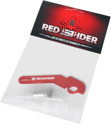  REDSPIDER RC Transmitter Steering Wheel Trigger，Alloy Steering Wheel TriggerOne Hand Control Accessory Adapter Two Colors to Choose from for Radiolink RC4GS RC6GS (Red) in Saudi Arabia