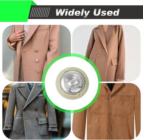Fabric Cloth Covered Button,12.5mm Sewing Buttons with Metal Shank Buttons for Crafts,Clothes Sewing (Beige,24pcs) in Saudi Arabia