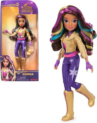 Unicorn Academy, Sophia Doll with Rainbow-Streaked Hair, 6 Fashion Accessories & Hair Styling Tool, 9.5", Dolls & Unicorn Toys for Girls Ages 4 and up in Saudi Arabia