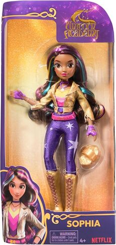 Unicorn Academy, Sophia Doll with Rainbow-Streaked Hair, 6 Fashion Accessories & Hair Styling Tool, 9.5", Dolls & Unicorn Toys for Girls Ages 4 and up in Saudi Arabia