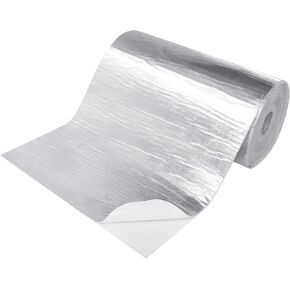 Automotive Aluminized Heat Shield Up to 2280°F High Temp Thermal Barrier Fiber Adhesive Backed (1/8" X 15" X 24")