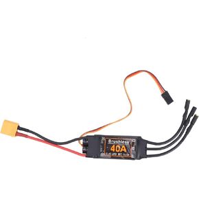 RC Brushless Speed Controller ESC Controller, 40A Brushless Motor Speed Controller Module, Brushless ESC 2-4S Speed Controller with 5V 3A BEC for Fixed Wing RC Drone Airplanes