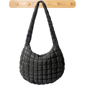 Puffer Tote Bag Large Puffy Tote Bag Quilted Tote Bag Soft Quilted Crossbody Bags Carryall Hobo Handbags for Women Girl