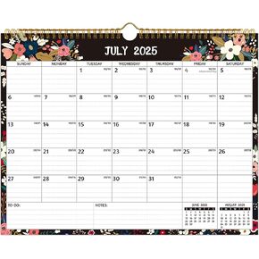 Wall Calendar 2025-2026 – 2 Year Calendar 2025-2026, 14.57 x 11.42 In, Jan 2025 - Dec 2026, 2025 Calendar 24 Months, Monthly Calendar 2025, with Ruled Blocks, Thick Paper, Holidays, To-do List ＆ Notes