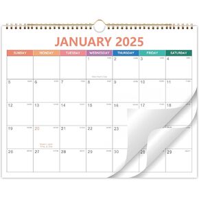 2025 Calendar - 2025 Wall Calendar from January 2025 to December 2025, Calendar 2025 with Premium Paper, Spiral Bound, 14.5'' x 11.5''