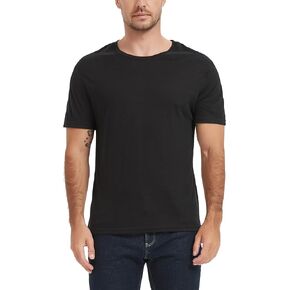 100% Merino Wool T Shirts for Men, Short Sleeve Lightweight Crew Undershirt, No-Odor Base Layer for Hiking Travel