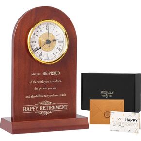 Retirement Gift for Woman Men, Happy Retirement Gifts for Coworker, Nurse, Veterans, Teacher, Boss,Retirement Clock Gifts,Congratulations Retired Gifts ,retirement gift basket，retirement plaque