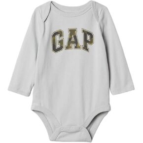 GAP boys Long Sleeve Logo Bodysuit