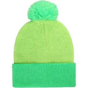Shinymoon Knit Pom Beanie Hat Halloween Character Cosplay Winter Headwear Pompom Women Men's Novelty Beanie Caps