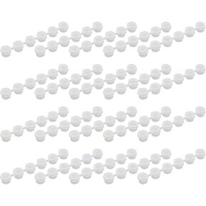 120 Pieces Empty Paint Pot,20 Strips Mini Paint Container Strip Storage with Lid,5ml