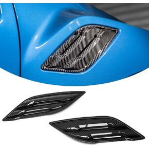 Jogon Dry Carbon Fiber Side Vent Fender Trim for Ford F-150 Raptor Platinum Lariat King Ranch 2015 2016 2017 2018 2019 2020 Exterior Air Flow Intake Decorative Sticker