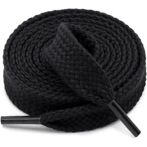 DELELE Flat Fat Shoe Laces: 5/8 Inches Wide Athletic Shoelaces for Sneakers 2 Pair