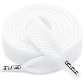 DELELE Flat Fat Shoe Laces: 5/8 Inches Wide Athletic Shoelaces for Sneakers 2 Pair