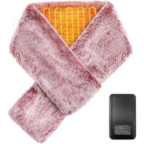 Heated Scarf for Women & Men - Rechargeable Electric Heating Scarf, 4000mAh Power Bank Included, Neck Warmer
