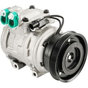 KAC A/C Compressor, Air Conditioning Compressors Replacement For Spectra 2004-2006, Spectra5 2005-2006, Tucson 2005-2006 Replace 98370, 98373, 6512280, 20-21919-AM, 20-21924-AM, CO 21014C