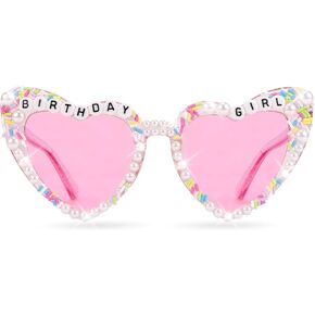Birthday Glasses for Girls Women, Birthday Girl Glasses Birthday Sunglasses for Women Girls Happy Birthday Glasses Birthday Accessories for Women for Birthday Party Outfit