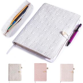 Fabric Book Covers for Women with Pencil Case, Washable Book Protector for Hardcover, Book Cover for Paperback, Paperbacks, Reusable Book Sleeve, Back to School Book Gift for Girls, Book Lovers
