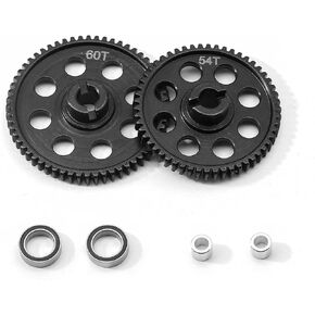 0.5M 54T / 60T Hardened Steel Spur Gear Metal Main Gear for 1/18 RC Car Traxxas LaTrax Teton Rally Desert Prerunner Upgrade Part 7591/7640
