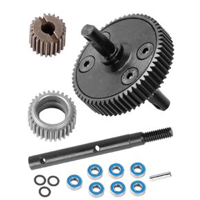 Steel Transmission Gear for Gearbox Transmission Gear Upgrades Part for 1/10 Slash 2WD(VXL),Rustler/Stampede/Bandit 2WD(VXL),Black