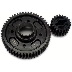 Upgrade Harden Steel Center Diff Output Gear 51T and Input Gear 20T for 1/5 Traxxas X-MAXX XRT 8S Monster Truck 7784X + 7785X Upgrades