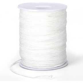 1.5mm 130 Yards Nylon Cord,Nylon Bracelets String for DIY Crafts (Black)
