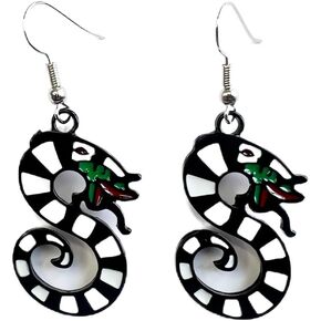Halloween Sandworm Earring - Beetle Snake Juice Hoop Earrings - Costume Jewelry for Women Men